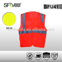 Sangles de sécurité réfléchissantes gilet de sécurité fluorescent réfléchissant vêtement de construction bleu veste de sécurité